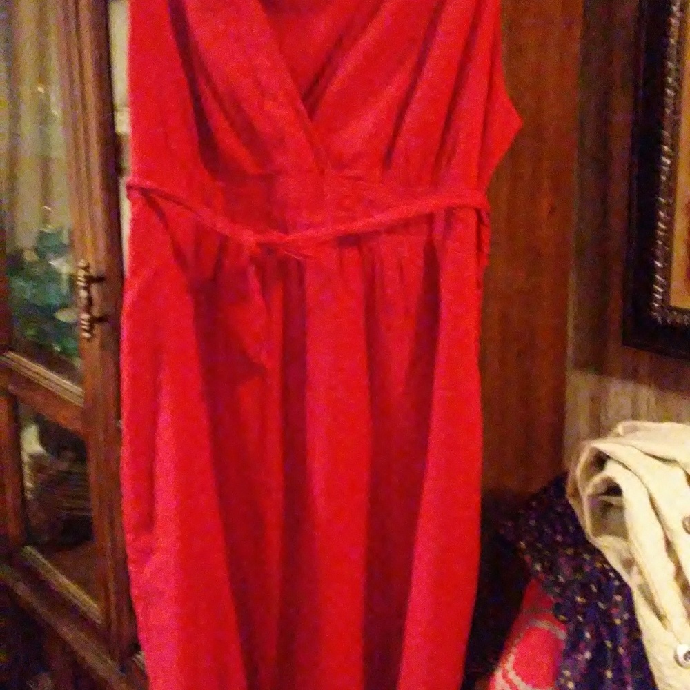 Old Navy Red Dress (L,) - Picture 3 of 4
